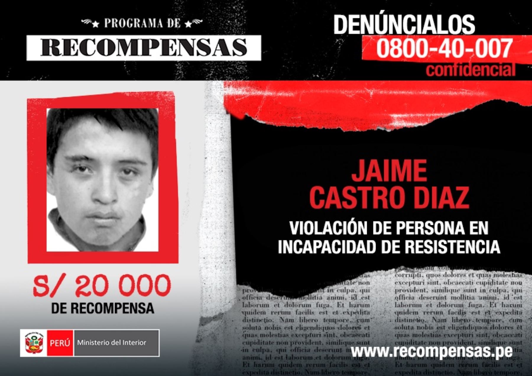 Programa De Recompensas Casos De Violaci N Sexual Son Prioritarios