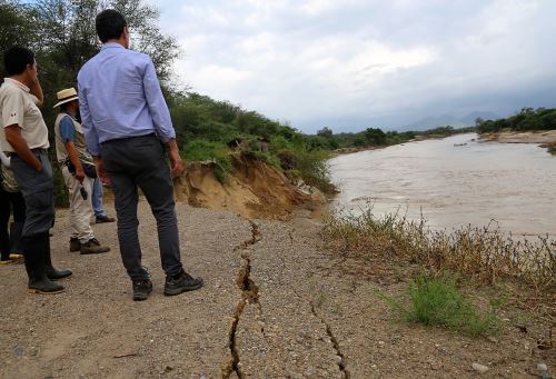 Existen diversas zonas de peligro de desborde por el aumento del caudal del río La Leche.