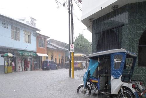 Lluvias intensas se registrarán en varias localidades de la sierra del país.