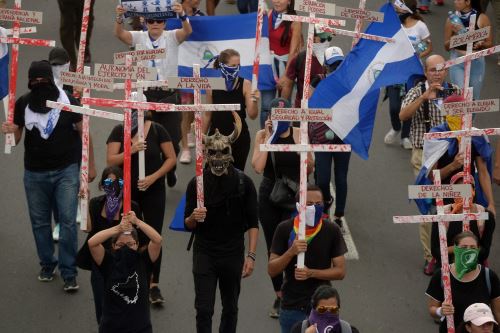 Gran marcha en Managua