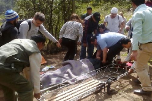 Heridos por el choque de trenes reciben atención médica en Cusco.