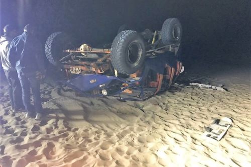 Un turista alemán murió en accidente protagonizado por vehículo tubular en Ica.