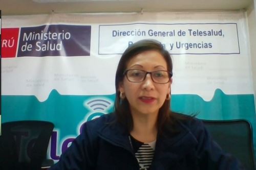 Directora de la Dirección General de Telesalud, Referencia y Urgencias del Minsa, Liliana Ma Cárdenas.