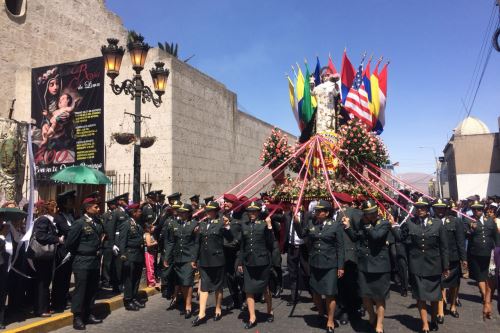 Procesión de Santa Rosa de Lima recorrió varias calles de Arequipa. Procesión de Santa Rosa de Lima recorrió varias calles de Arequipa.