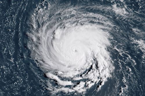 Imagen de satélite del huracán Florence