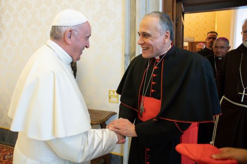 Francisco recibe al cardenal DiNardo