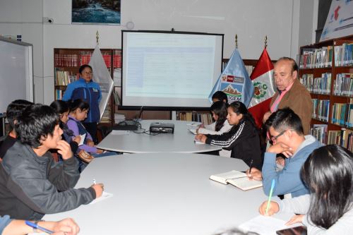 Estudiantes de la Universidad Nacional Santiago Antúnez de Mayolo se integraron al Programa de Voluntariado Universitario del Inaigem.