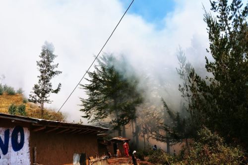 Se reportaron incendios forestales en diversas provincias de Cajamarca.