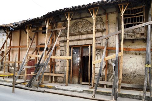 Así luce la fachada de la casona que perteneció a Toribio Casanova López, gestor de la independencia de Cajamarca.