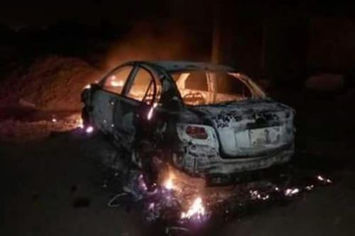 Vándalos quemaron el vehículo donde se trasladaba el material electoral, en Amazonas.