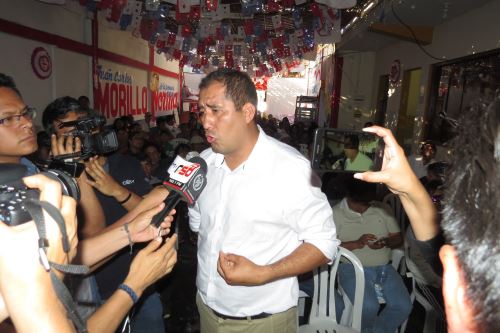 Juan Carlos Morillo Ulloa, del partido político Somos Perú, quien hasta el momento ha alcanzado el 13.58%.