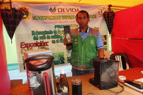 En jornada, productores de café y cacao mostraron los resultados de sus trabajos.