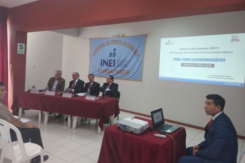 El INEI presentó en Chiclayo los resultados de los Censos Nacionales 2017.