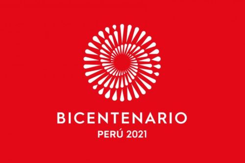 Este es el logo del Bicentenario de la Independencia del Perú, que se celebrará el 2021.