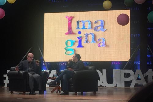 El escrito indio-británico Salman Rushdie fue uno de los invitados principales del Hay Festival Arequipa.