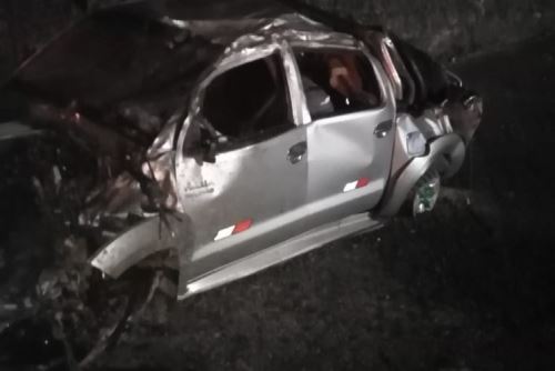 Accidente en la carretera llegando a la provincia de Arequipa
