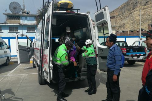 Heridos del accidente en el kilómetro 3 del tramo La Oroya-Desvío Cerro de Pasco de la carretera Central fueron trasladados al hospital de La Oroya.