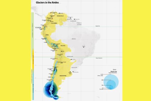 Algunos glaciares de baja altitud en los Andes tropicales podrían perder de entre el 78 % y el 97% de su volumen hasta finales de siglo.