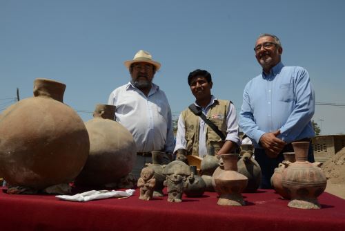 El arqueólogo Walter Alva participó en presentación de hallazgos en el complejo arqueológico El Chorro, ubicado en el distrito chiclayano de Pomalca.