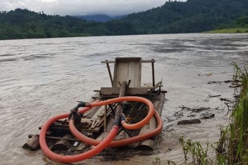 Mineros ilegales operaban en las cuencas de los ríos Cenepa y Santiago, en Amazonas.