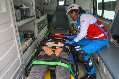 Participaron ambulancias SAMU de Santa Anita, Salamanca, San Borja, Metropolitano, La Victoria, San Miguel y Cancillería.