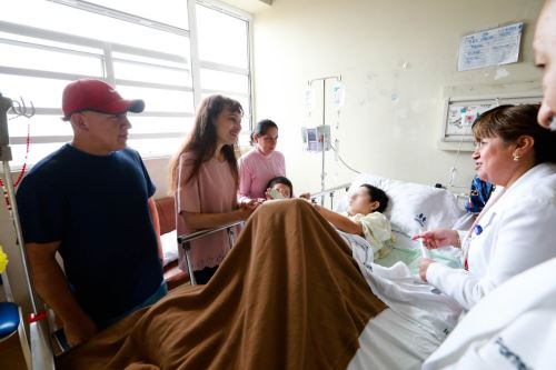 Menor que sufrió accidente en Chachapoyas se recupera satisfactoriamente en el Instituto Nacional del Niño de San Borja.