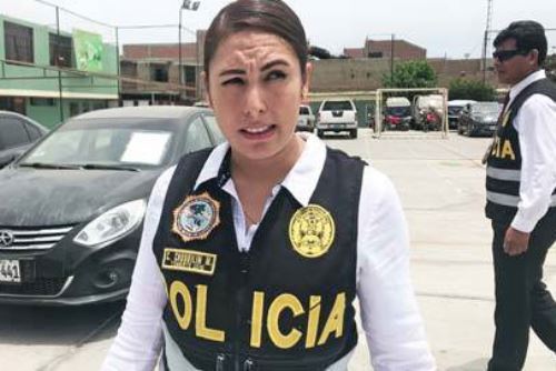 La teniente PNP Catherine Chuquilín Marquina trabajó en la División de Prevención e Investigación de Vehículos Robados de la Divipol de Chimbote.