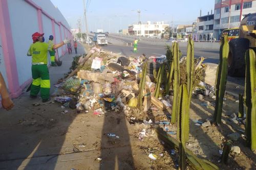 Redoblan recojo de residuos sólidos en la provincia de Trujillo, región La Libertad.