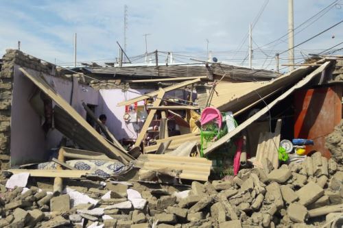 Según el reporte preliminar del Indeci, el sismo de magnitud 5.3 provocó el colapso de una vivienda en Chimbote.