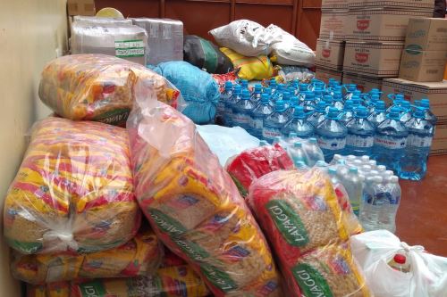 Personas y empresas de Cusco donaron diversos artículos de primera necesidad.