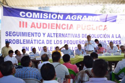 Audiencia pública fue organizada por la Comisión Agraria del Congreso de la República.