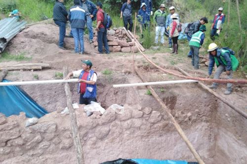 Hallazgo del contexto funerario se efectuó en el sector de Chaupi Qencha, en Pumamarca.
