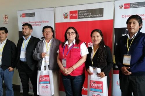 La titular del Mimp, Ana María Mendieta, alentó a las autoridades provinciales de Cajamarca a sumarse en las tareas de prevención de la violencia contra la mujer.