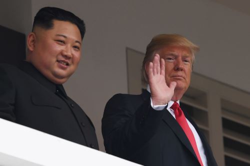 Trump y Kim Jong Un en Singapur