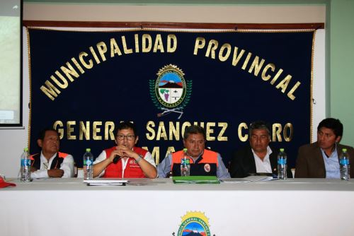 El ministro de Transportes y Comunicaciones se reunió con autoridades regionales y locales de Moquegua.