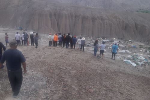 El centro poblado de Mirave, en la región Tacna, fue sepultado por un huaico de grandes proporciones.