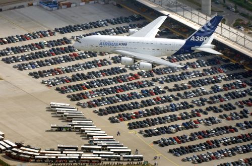 Primer vuelo del A380 en Alemania