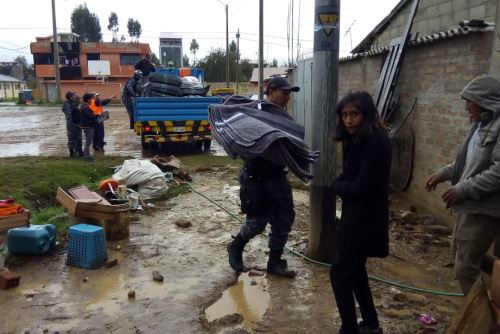 La ciudad de Concepción, región Junín, soportó lluvia y granizada durante unos 30 minutos.