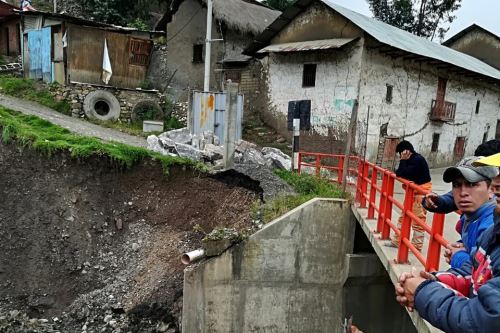 Las lluvias intensas provocaron daños en varias viviendas del distrito ancashino de Huallanca.