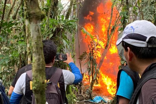 Efectivos de la Divandro de Cusco destruyeron pozas de maceración, coca e insumos químicos fiscalizados.