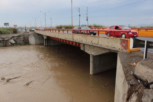 Debido a las lluvias intensas que caen en las partes altas de Áncash, el caudal del río Santa está próximo a alcanzar el nivel de alerta.