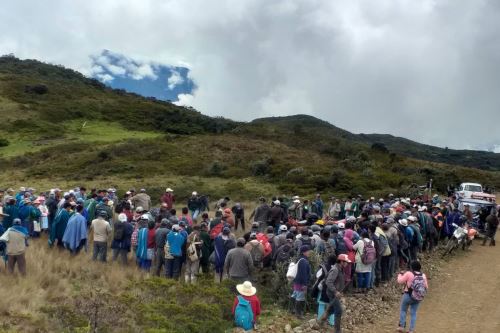 En la jornada participaron más de 1,500 pobladores del distrito de Huancabamba, en Piura.