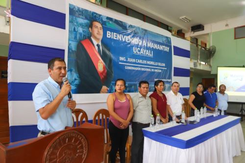 El gobernador regional de Áncash, Juan Carlos Morillo, suscribió un convenio interinstitucional con la Municipalidad Distrital de Manantay.