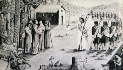 La rebelión de Juan Santos Atahualpa. Ilustración: http://blog.pucp.edu.pe/blog/juanluisorrego/