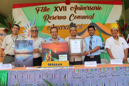 Con diversas actividades se celebró el 17º aniversario de establecimiento de la Reserva Comunal Amarakaeri, ubicada en Madre de Dios.