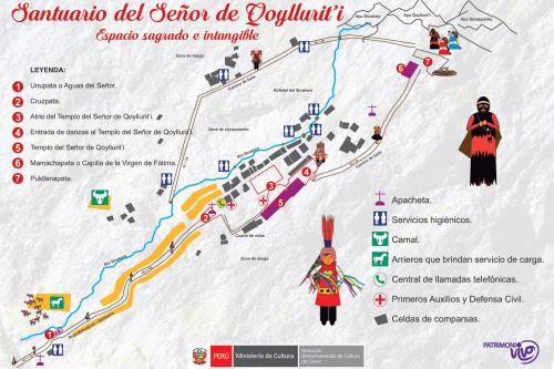 Esa es la ruta que siguen los fieles y turistas para llegar al santuario del Señor de Qoyllur Riti, ubicado al pie del nevado Kolkepunku.