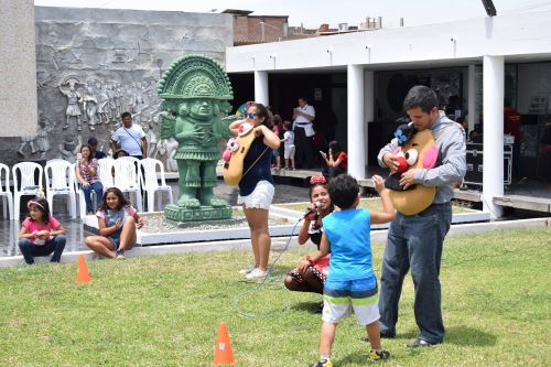 Visitantes al Museo Brüning (Lambayeque) disfrutaron de actividades recreativas organizadas como parte de la iniciativa Museos Abiertos.