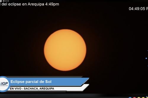 El eclipse parcial solar culminó a las 16:49 horas en Arequipa, una de las regiones de la sierra sur desde donde pudo ser observado con mayor claridad.