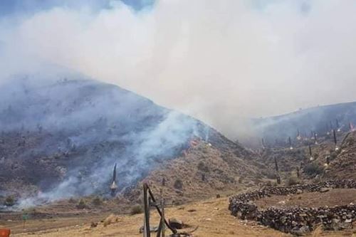 En la región Áncash se han reportado más de 50 incendios forestales provocados por la población.