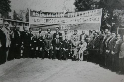 Reproduccio´n de fotografi´a  de la Asociacio´n de explebiscitarios de Tacna y Arica. Foto: Casa Museo Jorge Basadre.